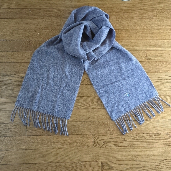 Barbour Accessories - EUC Barbour Lambswool Purple- Gray Scarf